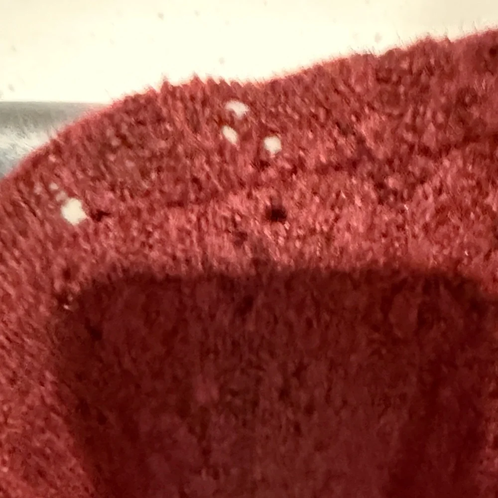 Cupshe Women's Burgundy V-Neck Reversible Sweater - Picture 8 of 11